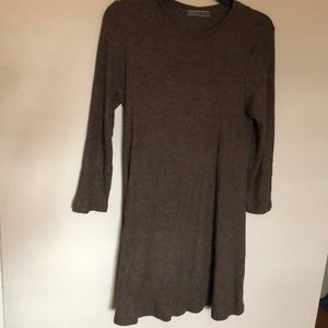 Olive Knit Shift Dress